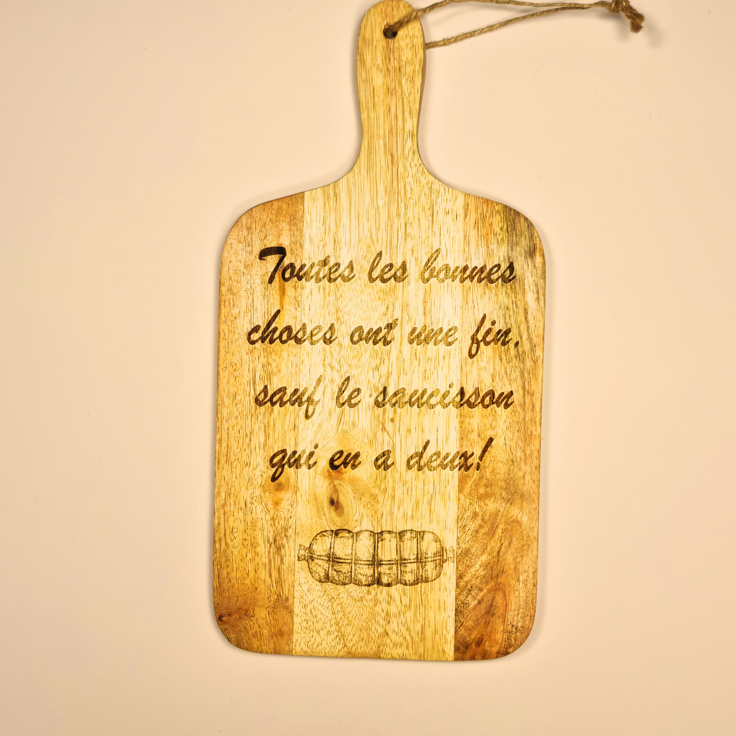 Planche "Toutes les bonnes choses ont une fin sauf le saucisson qui en a deux !"