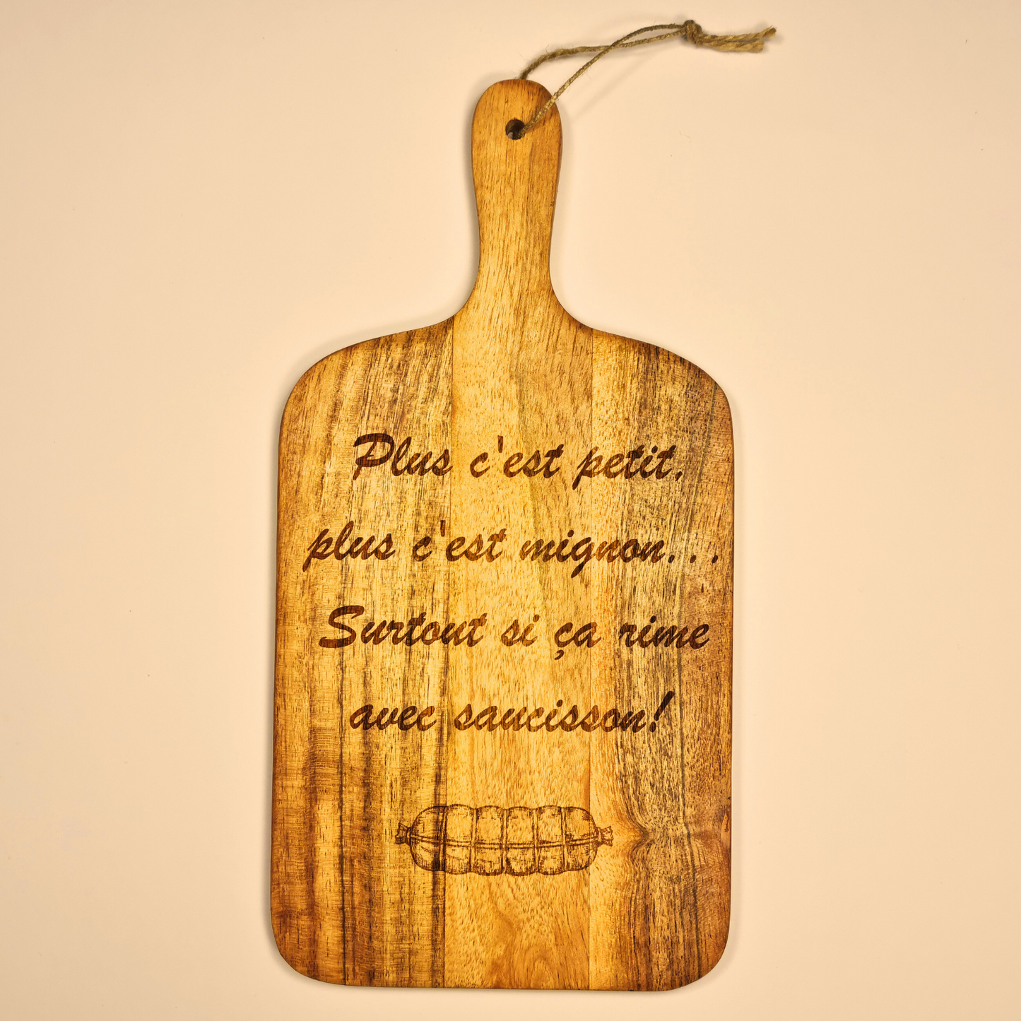 Planche "Plus c'est petit, plus c'est mignon...surtout si ça rime avec saucisson !"