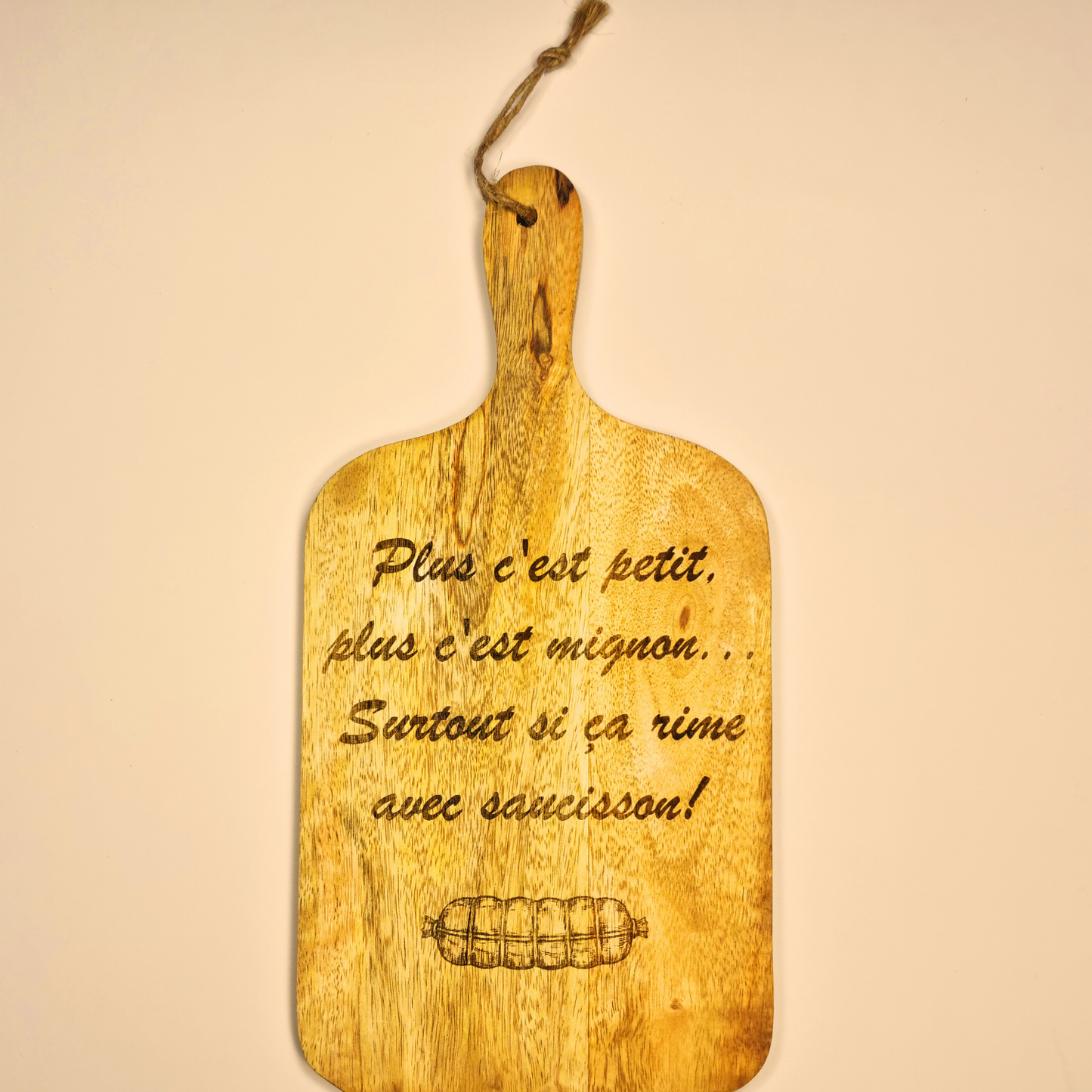Planche "Plus c'est petit, plus c'est mignon...surtout si ça rime avec saucisson !"