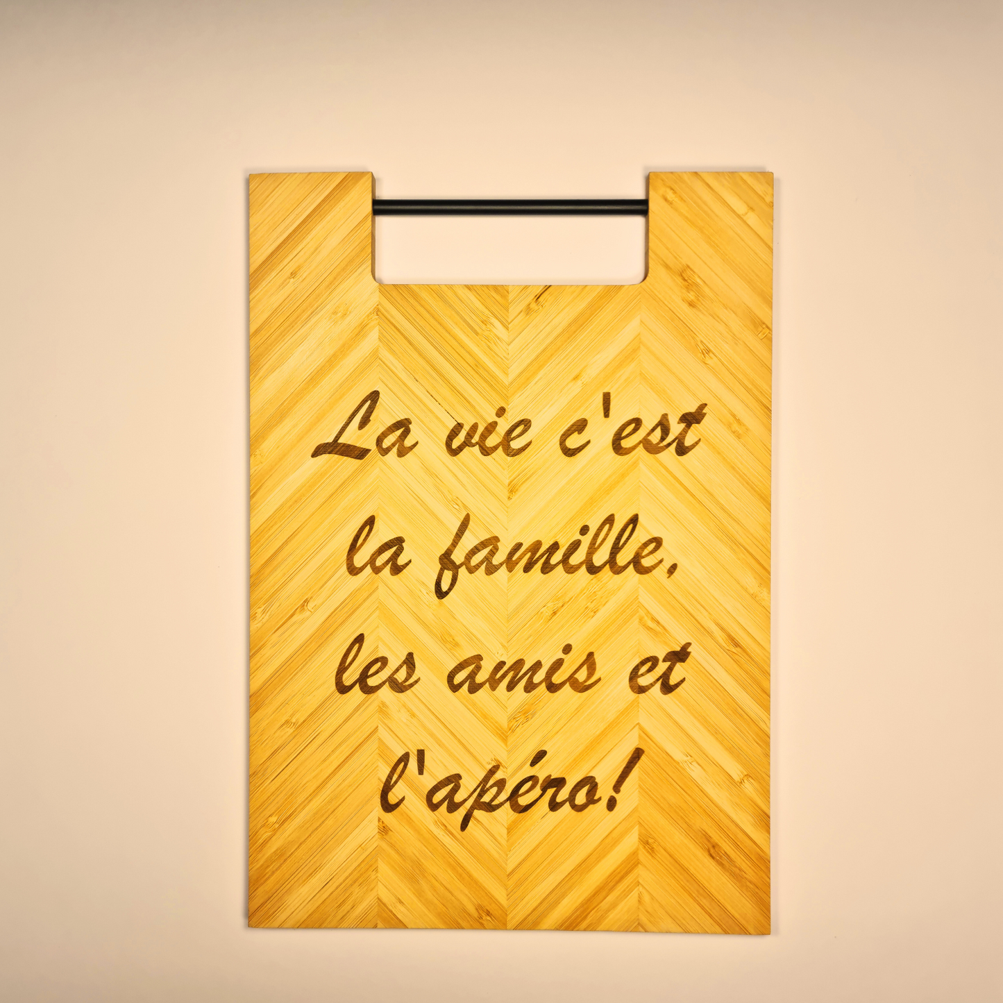Grande planche "La vie c'est la famille, les amis et l'apéro !"
