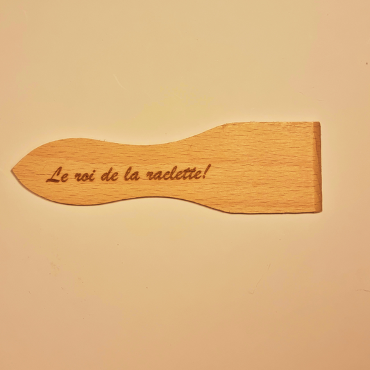 Spatule à raclette "Le roi de la raclette !"