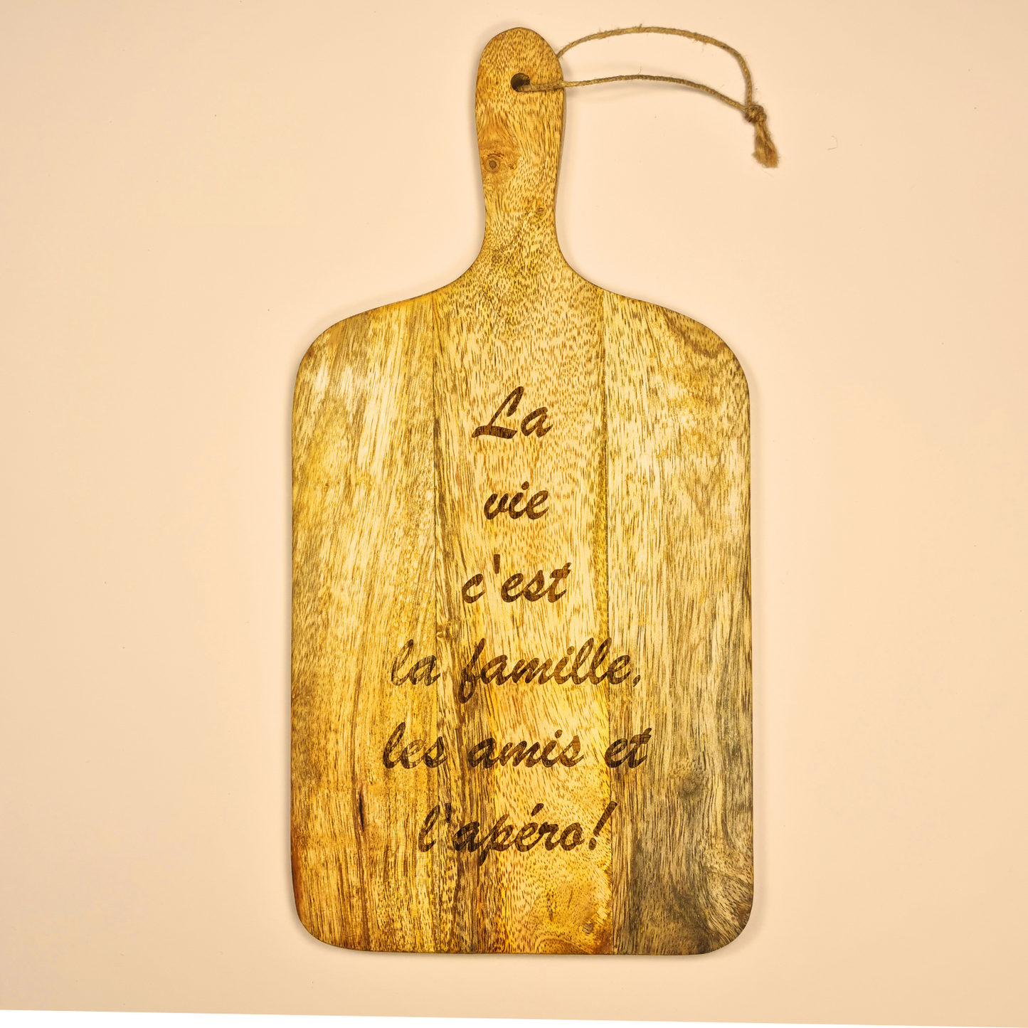 Planche "La vie c'est la famille, les amis et l'apéro !"