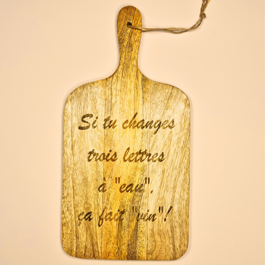 Planche "Si tu changes trois lettres à "eau", ça fait "vin" !"