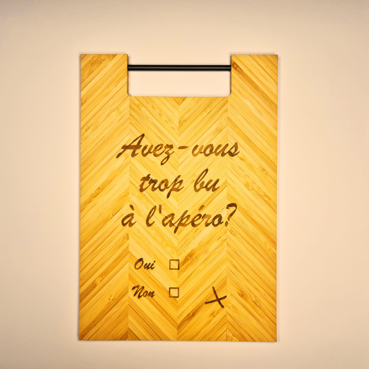 Grande planche "Avez-vous trop bu à l'apéro ?"